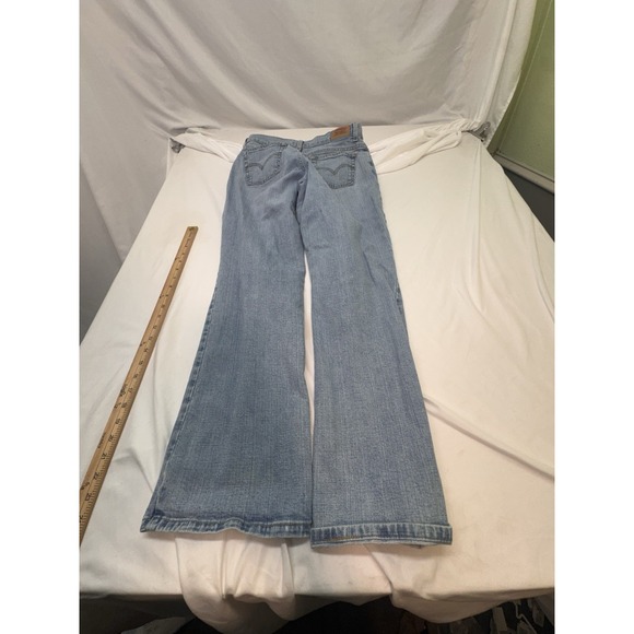 Levi's 550 Jeans Womens 10M Blue Relaxed Bootcut Stretch Y2K Light Wash Low Rise - Picture 6 of 8